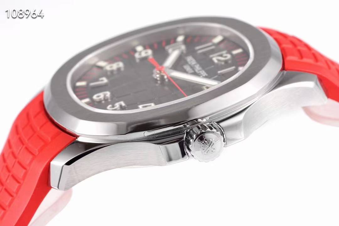 파텍필립 아쿠아넛 5167 레드 러버스트랩 워치 시계